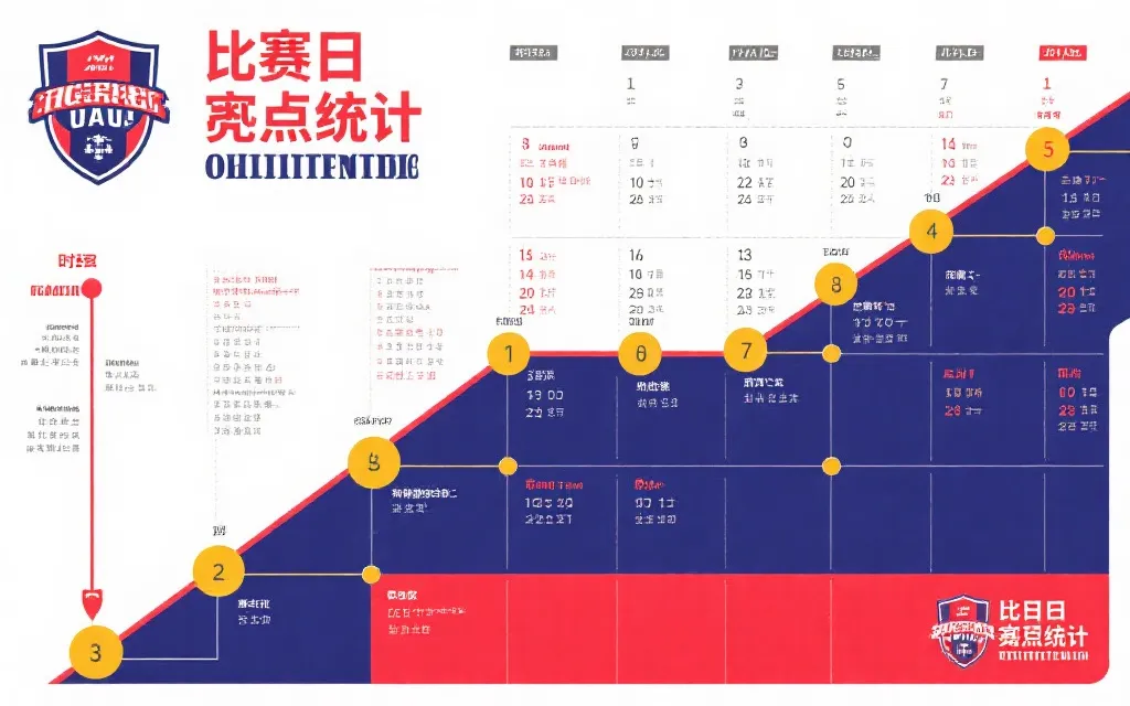 比赛日热点节点日历：从赛前预热到淘汰赛爆发的时间轴海报